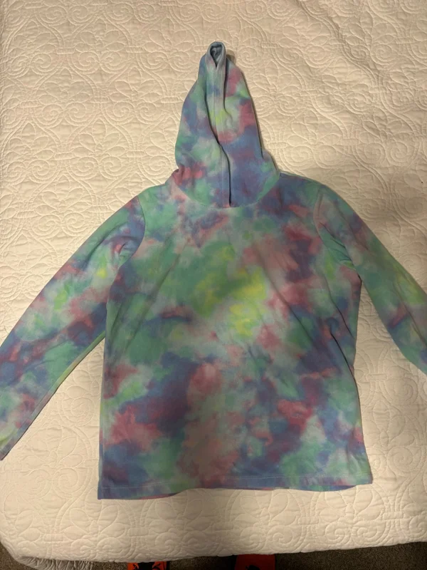 Girls XL Soft Blend Tie‑Dye Hoodie